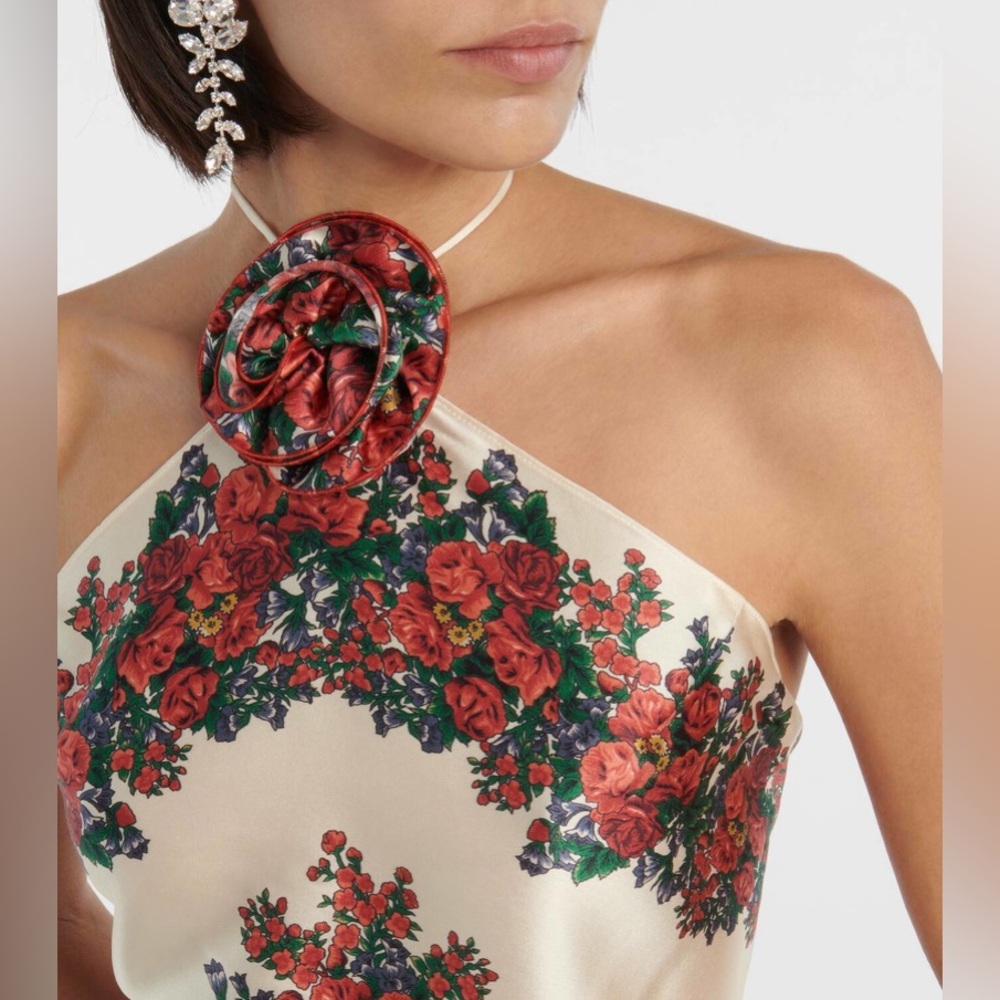 Magda Butrym floral appliqué babdana top - Picture 3 of 7